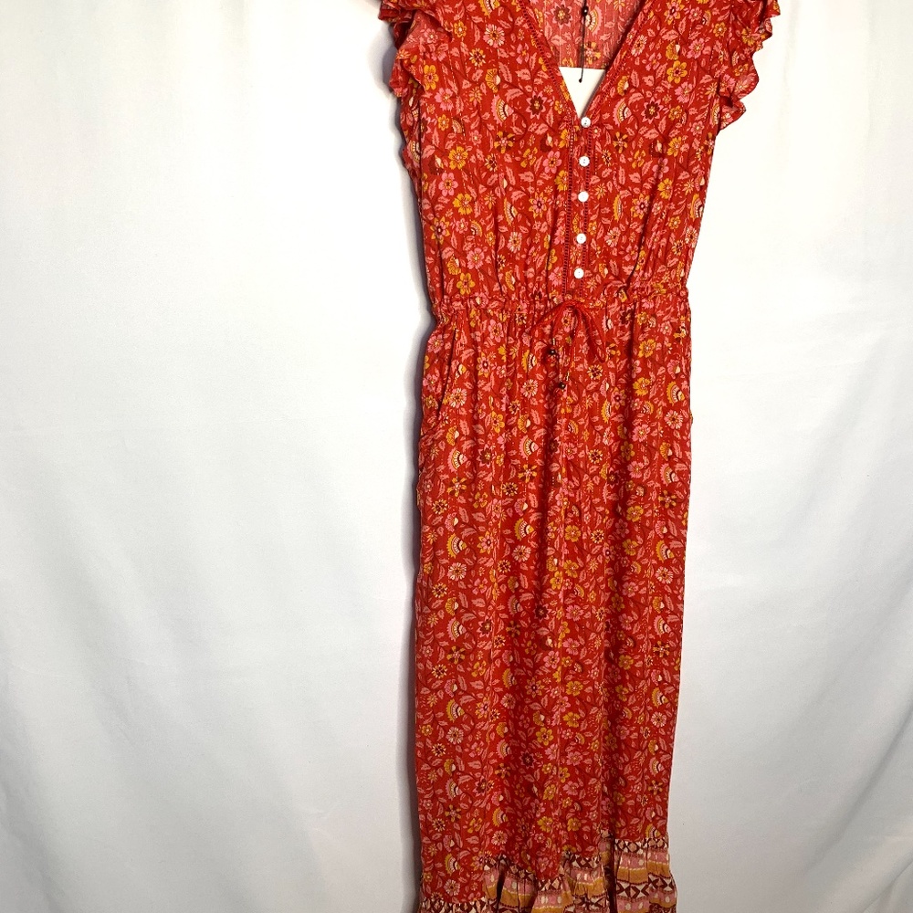 Spell & The Gypsy Collective Dahlia Red Jumpsuit S - Picture 3 of 8